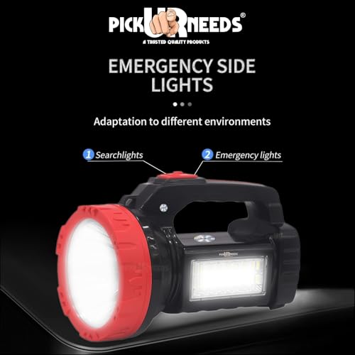 Image of Pick Ur Needs 50W Emergency Long Range Rechargeable Bright Laser Search Torch Light with 16 SMD