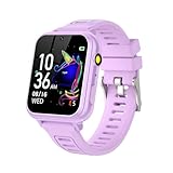 Kids Smart Watches Girls with HD Touch Screen Camera Music Player 24 Puzzle Games Pedometer Alarm Clock Calculator Torch, 12/24 hr Kids Watches Toys for Age 3-12 Year Olds Gifts Girls