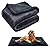 Waterproof Dog Blanket,Puppy Blanket Washable,Soft Warm Fleece Pet Blankets for Cats&Dogs,Pet Throw Blankets for Small Medium Large Dogs(Grey, XL:145*216cm)