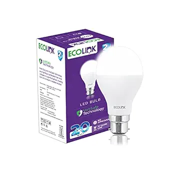 EcoLink 20W Base B22 LED Bulb (Cool Day Light,Pack of 1)