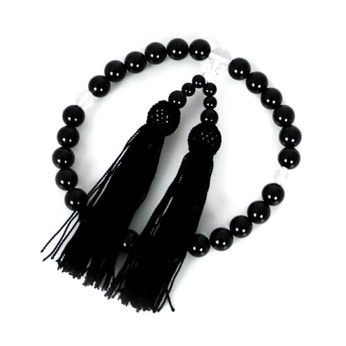 黒瑪瑙のお数珠 オニキス 男女兼用 数珠 念珠