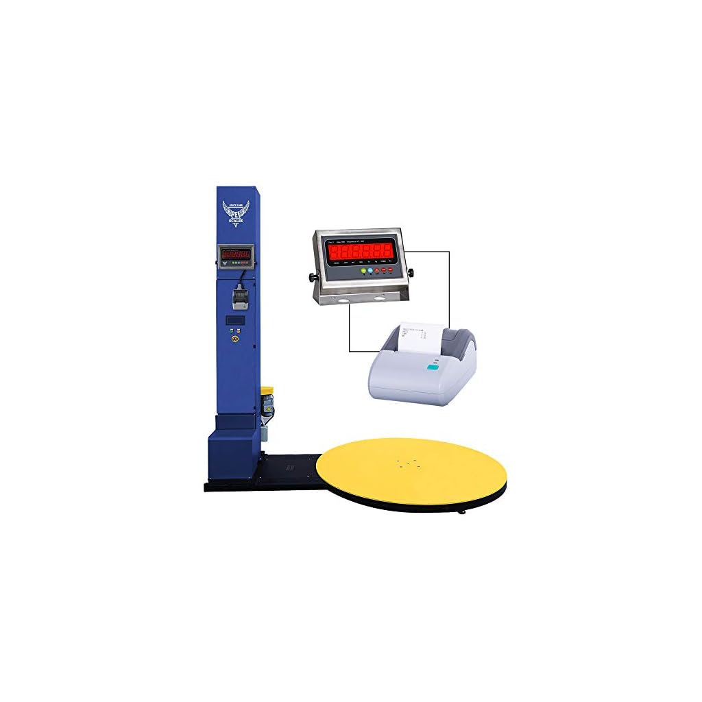 PEC-Stretch-Wrap-Machine-Electric-Pallet-Wrapper-with-Built-in-Scale-and-Thermal-Label-Printer-5000lbs-Capacity-for-Weighing-and-Wrapping