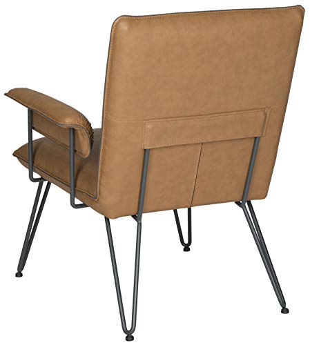 Sillón plegable cuerina color camel miniatura 4