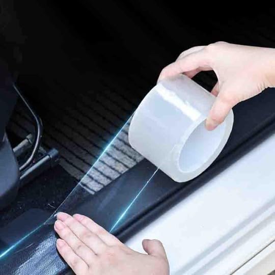 Image of Auto Oprema (Award Winner at INDIA'S Rising Star 2024) Car Door Universal Edge Guard Clear D oor Sill & Trim Protector, Vinyl Protection Film /Tape, Fit for Most Cars (Transparent, 5cm X 16Ft)