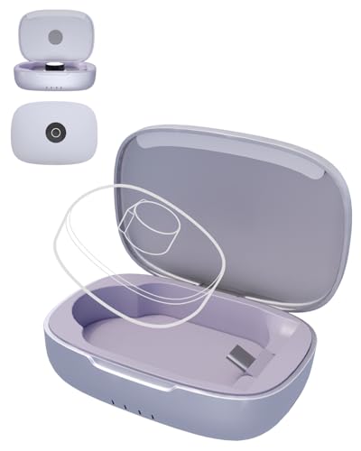 Doohoeek Charging Case Compatible with Ringconn Gen 2 Air Wireless Power Station Fits Official Chargers & Fit All-Sized Rings 1000mAh (NOT a Charger) (Purple)