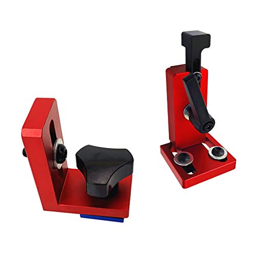 2 Piezas Tope de Pista de Inglete para T-slot T-tracks Piezas de Automóvil Cortacésped Jardín Decor Rojo