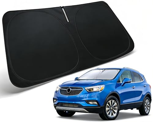 Image of Windshield Sun Shade for 2013-2019 Buick Encore Accessories | Car Front Window Sun Visor & Heat Shield | 240T Sunshade Protection Blocks UV Rays Keep Your Car Cooler
