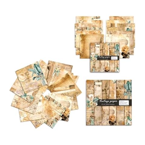 Syntego Decorative Vintage Scrapbook Paper Cover