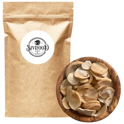 SIVIFOOD getrockneter wilder Knoblauch 200g - Wildknoblauch getrocknet in Scheiben naturbelassen orientalische Knoblauch Schalotten natürlich Musir Moosir