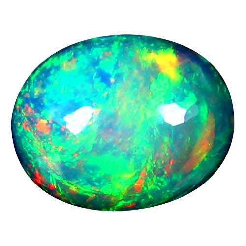 Opale arc-en-ciel naturelle d'Éthiopie 2.22 ct, une pierre précieuse ovale haut de gamme