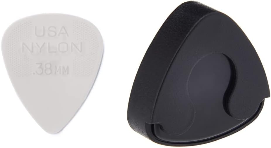 Jim Dunlop Nylon Standard Light Gray Guitar Picks (.60mm) and Jim Dunlop Delrin 500 Prime Grip Guitar Picks (.46mm)