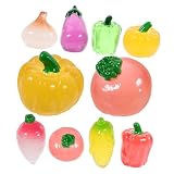 DIKACA 24 Stuks Gesimuleerde Kleine Groenten Nep Moestuin Mini Groente Kleine Moestuin Groente Model Groente Decoraties Groente Speelgoed Groente Ornament Mini Beeldje