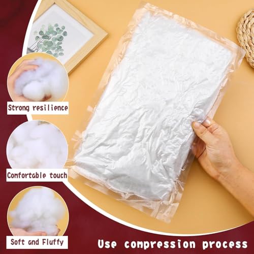 Image of BUTUZE 650g /23oz Polyfill Stuffing, (2.1oz-4.4lb) Fiberfill for Crafts, Polyester Fiber Fill, Premium Resilience Fill Fiber for Stuffing Pillow and Home Decoration Projects