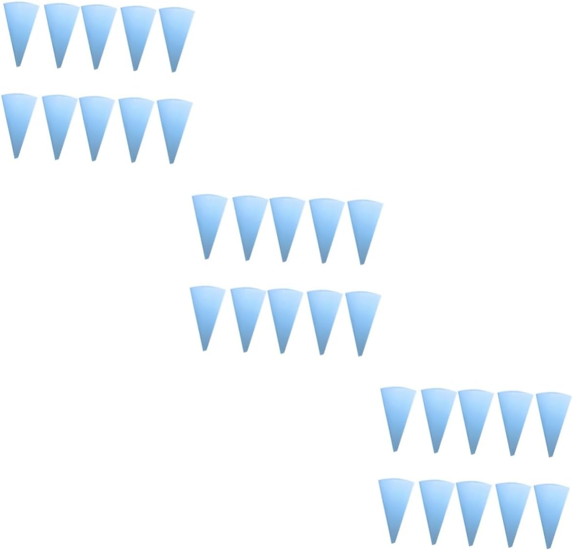 Ciieeo 30pcs Sky- Reusable Eva Piping Bags for Cake Decorating for Icing Pastry and Cream Flexible Texture for Easy Squeezing Compatible Decorating Tips