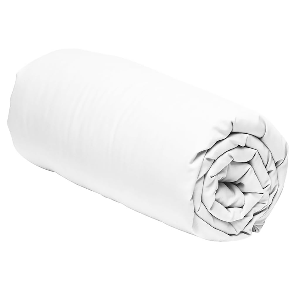 Drap housse 160x200 bonnet 30 cm pour matelas épais, percale respirante et douce