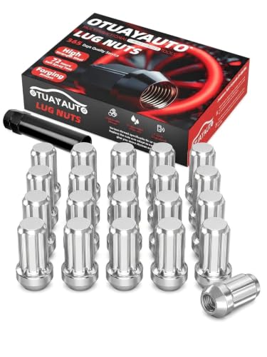 Image of OTUAYAUTO 1 /2-20 7 Spline Lug Nuts 20PCS with Socket Key- Replacement
