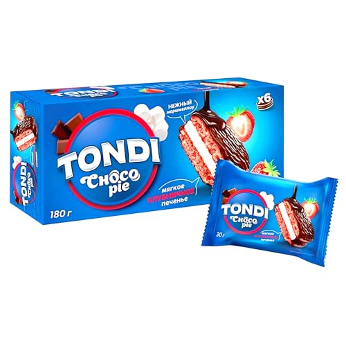 Tondi Galletas Choco Pie Fresa Pack de 6 (6 x 30 g)