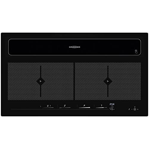 Oranier autarkes Backofen-Set Flächeninduktion Kochfeld KFL 2094 bc Abluft Dunstabzug & Einbaubackofen EBS 9936 Edelstahl – Bild 4