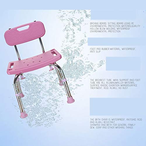 Tabouret de douche à l'arrière réglable pour soulager le dos