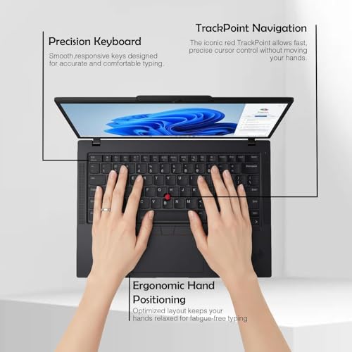 Image of Lenovo ThinkPad T14 Gen 6 Copilot+ Business Laptop 14.0 inch IPS FHD+ Display | Intel Ultra 7-255U, 16GB DDR5, 512GB PCIe SSD, Backlit KB, Fingerprint, 5MP Webcam, 2 Thunderbolt 4, Win 11 Pro