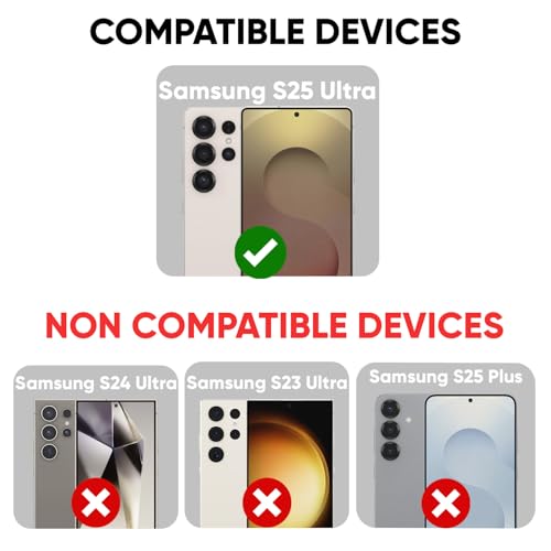 Image of POPIO Military-Grade Gorilla Tempered Glass For Samsung Galaxy S25 Ultra (Black) 9H Hardness, Edge-to-Edge Full Coverage, Anti-Scratch, Bubble-Free, Ultra Clear HD Glass, Oleophobic Coating, Face ID Compatible