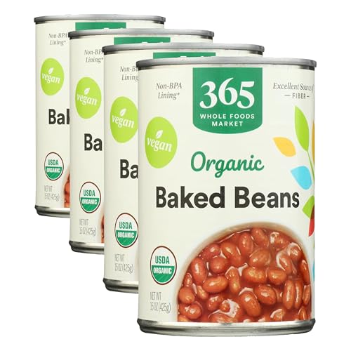 365 By Whole Foods Market, Organic Traditional Baked Beans, 15 Ounce (Pack Of 4)