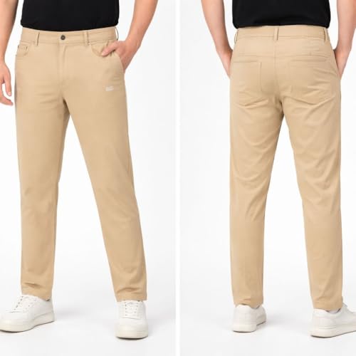 Image of Polo Men's Chino Trousers Casual Straight Fit Pants Modern Style 4-Pocket Pajama