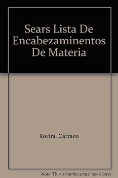 Hardcover Sears Lista De Encabezaminentos De Materia Book