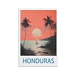 UnNiQ Honduras Vintage-Reise-Poster, 20 x 30 cm, 