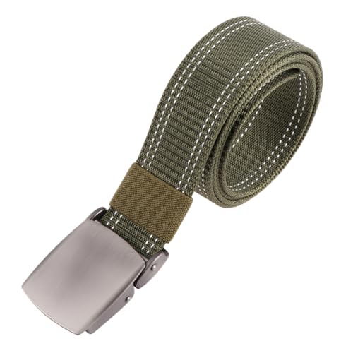 Gatuida Men Women Casual Belt Lightweight Nylon Waist Belt Plastic Buckle for Exploration