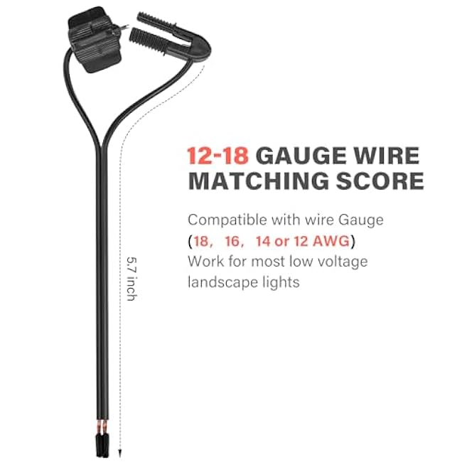 Low Voltage Cable Connector (4 PCS) Fast Lock Twist 12-18 Gauge Wire Connectors for Outdoor Landscape Lighting Spotlights Floodlight Pathway Lights