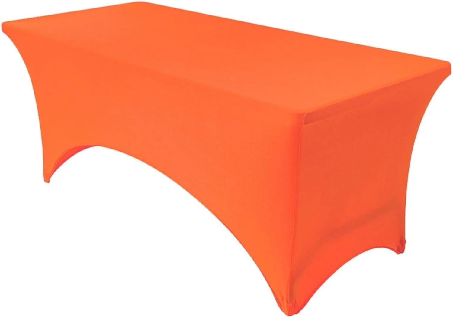 KIJyfgTR Spandex Rectangular Tablecloth, Designed For Weddings And Birthdays, Fitted Style(Orange,4FT 122x76cm)