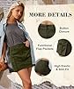 EARKOHA Women's Mini Cargo Skirt Y2K Button Low Wa... #2