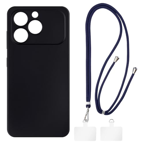 Shantime �P�[�X�ƃN���X�{�f�B�X�g���b�v�Z�b�g Oukitel C17 4G 2026 �Ƃ̌݊������� �g�уJ�o�[�Ƌ����o�b�N���t�������\�l�b�N�X�g���b�v�����2���̃p�b�`�t��(�u���b�N + �u���[)