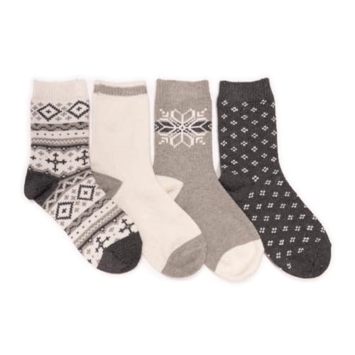 Image of MUK LUKS Women's Holiday 4 Pair Pack Socks