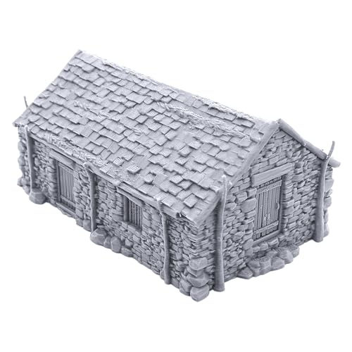 EnderToys The Stone Barn by Printable Scenery, 3D Printed Tabletop RPG Scenery and Wargame Terrain 28mm Miniatures
