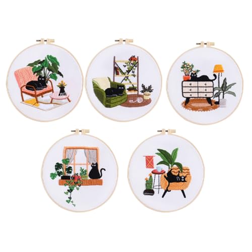 Kit de broderie adulte débutant pour apprendre facilement sans technique