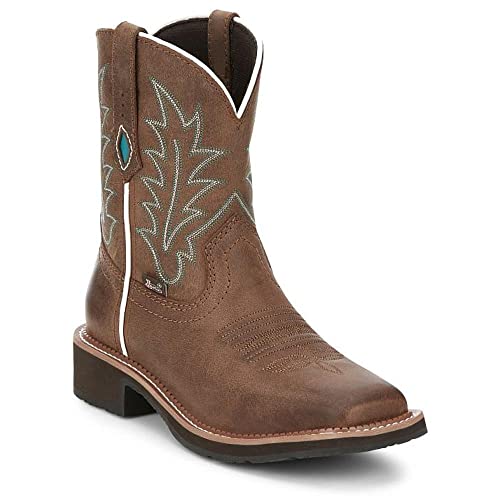 Justin Women's Gypsy EMA Wide Square Toe 8in Top Boot