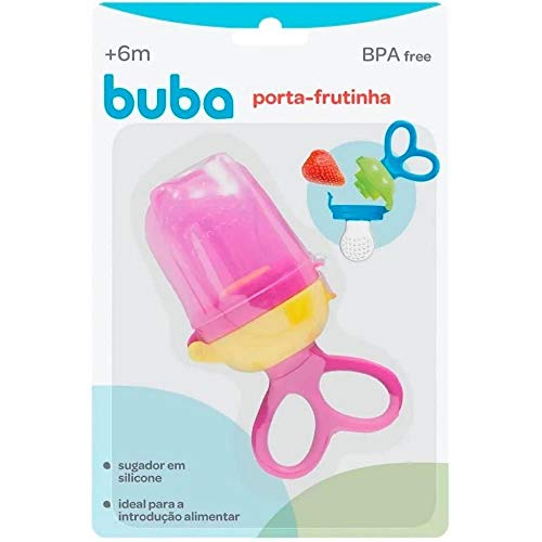 Buba, 1146156, Chupeta Alimentação Para Bebes Porta Frutinha Comer Fruta, cor Azul, Polipropileno