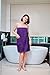 Mutenlc Women's Spa Wrap & Hair Towel Body Wrap Adjustable Closure Bathrobe (US, Alpha, Small-purple)