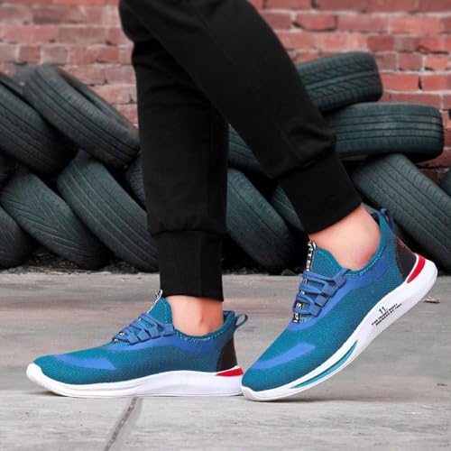 Image of Stylish Casual Sneakers Sports Running Shoes for Men's-(Grey-BAZR-9431-P)