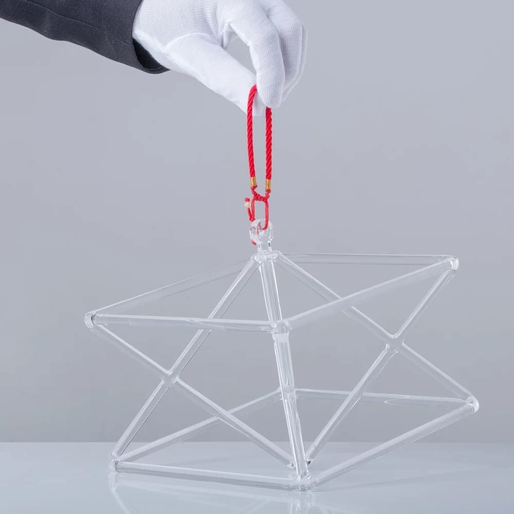Piramide Di Cristallo Di Quarzo, Strumento Musicale Di Guarigione Ottica Del Suono Dei Chakra, Con Borsa For Il Trasporto E Percussore, For La Meditazione Di Guarigione Del Suono(6 inch)