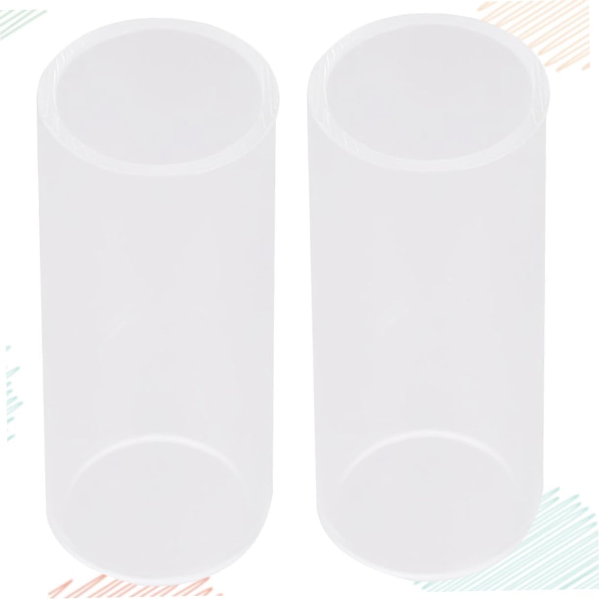 2Pcs Glass Guitar Slides for Guitar Lovers, Smooth Gliding Surface