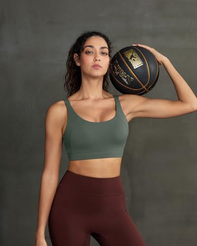 Image of RUNNING GIRL Sports Bra for Women High Support, Molded Cup Supportive High Impact Sports Bras with Sewn in Pads