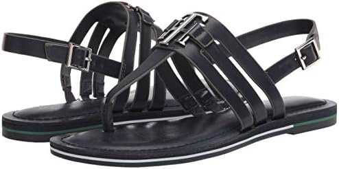 Tommy Hilfiger Women's TWSHERLIE Flat Sandal, Navy409, 10 | Image 6