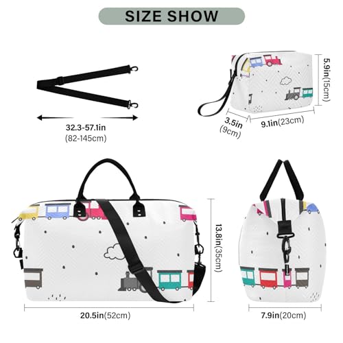 Bolaz Duffle Bag for Travel-Cartoon Colorful Car， Easy Update Large Magnectic Sticker Refrigerator Magnets Decor Wash Machine Magnet Decals23"x26"3