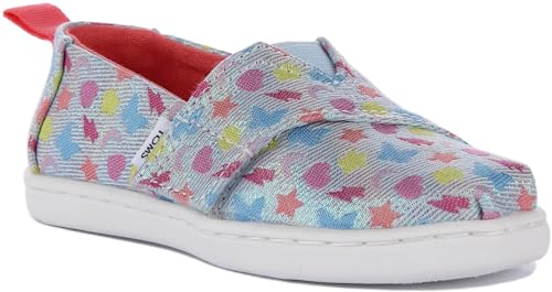 Image of TOMS Kids Tiny Alpargata Washed Dinos (Toddler /Little Kid)