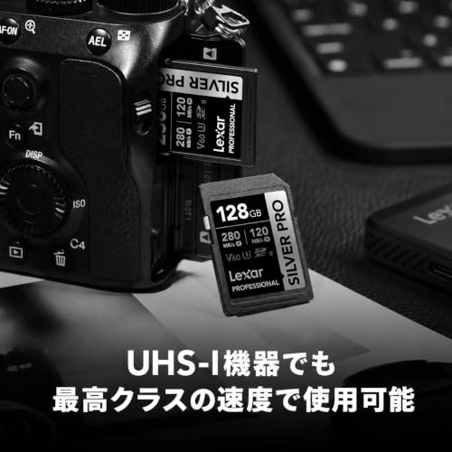 Image of Lexar Professional Silver PRO SDXC UHS-II Card, 128GB up to 280MB /s Read, 160MB /s Write Speed