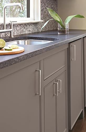 Image of Amerock | Cabinet Pull | Polished Chrome | 3-3 /4 inch (96 mm) Center-to-Center | Monument | 1 Pack | Drawer Pull | Drawer Handle | Cabinet Hardware