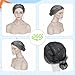 TESSHAIR Old Lady Wig Costume for Women, 100 Days Gray Grandma Wg for Women, Granny Costume for Halloween Cosplay (7 Pieces)